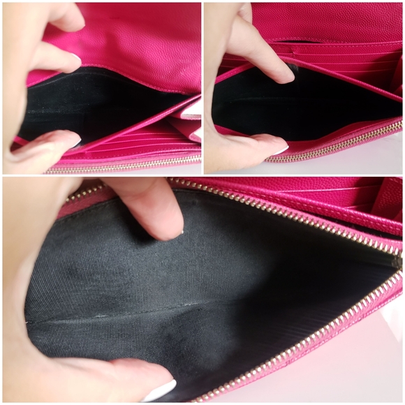 **SOLD** Authentic Pre-owned Yves Saint Laurent Grain De Poudre Envelope Wallet - Picture 8 of 16